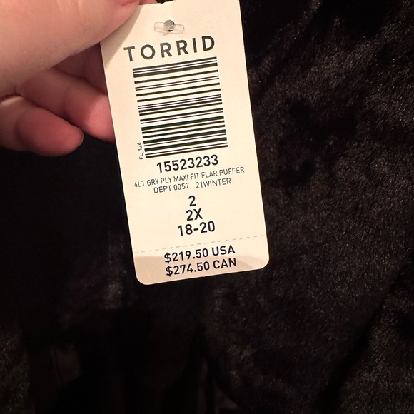 Long line torrid winter coat - Picture 10 of 11
